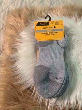 Carhartt Men's Gray Low Cut Athletic Socks - 3 Pack